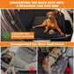 6-In-1 Dog Car Seat Cover for Back Seat, Waterproof Dog Car Hammock with Mesh Window, Non-Slip Pet Backseat Protector for Cars, Trucks and Suvs
